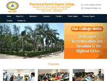 Tablet Screenshot of pmrlcollege.com